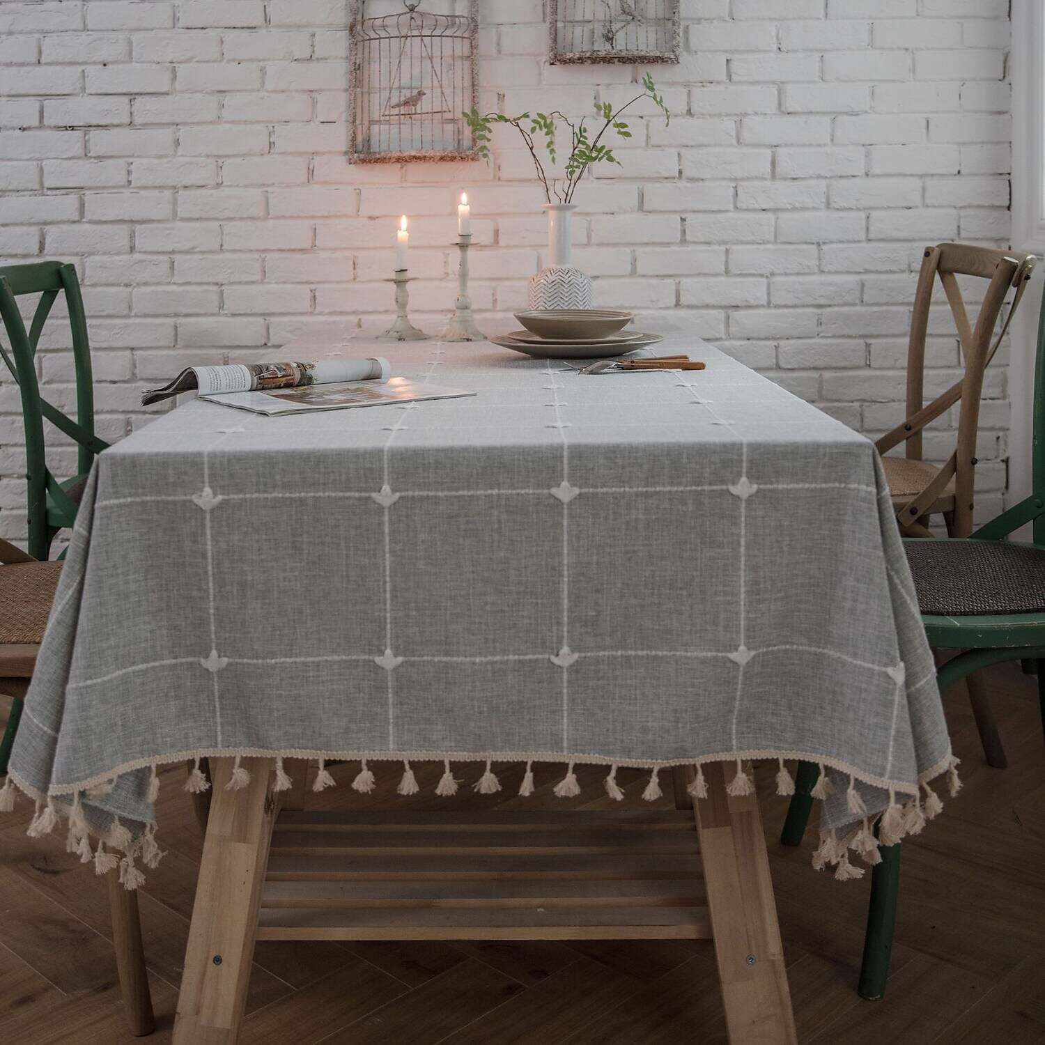 Pastoral Tablecloth Cotton Linen Fabric Table Cloth