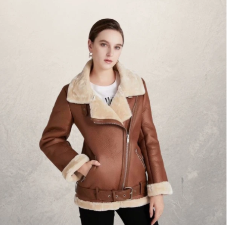 Women's leather jacket