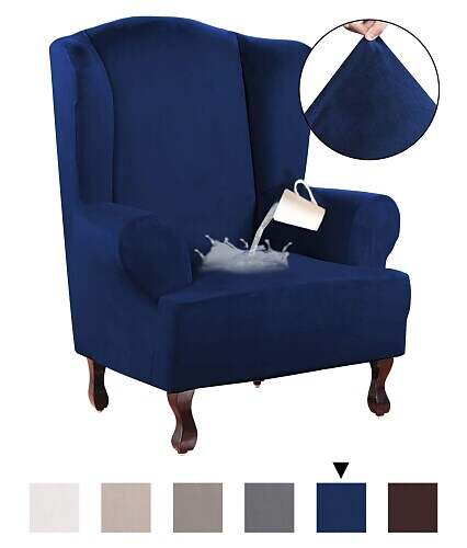 Water Repellent Stretch Wingback Chair Cover