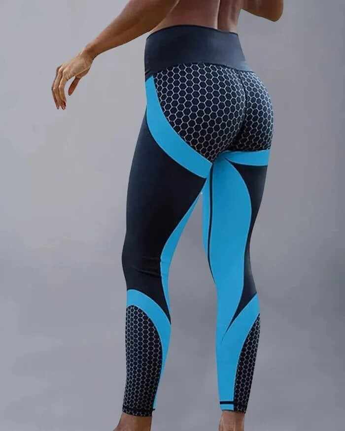 【Buy 2 Free Shipping】Colorblock Butt Lifting High Waist Sports Leggings