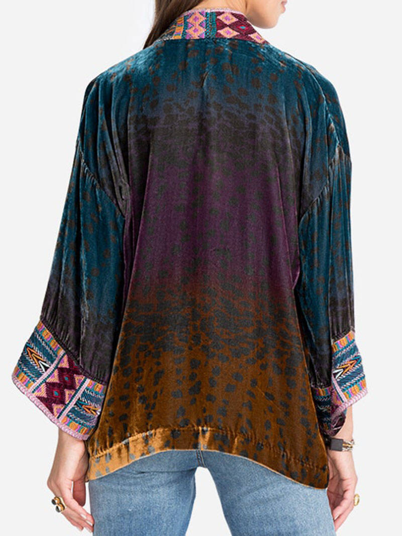 Gradient Vlevet Kimono