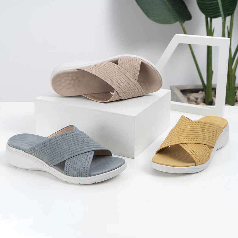 Sloping Heels And Thick Soles Women Sandals