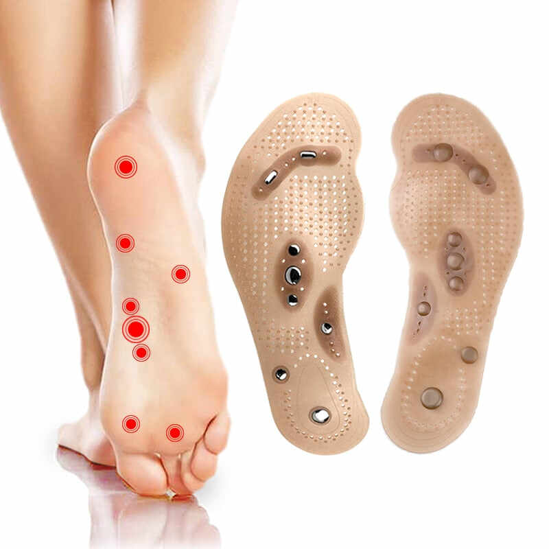 Acupressure Magnetic Reflex Insoles For Back & Foot Pain