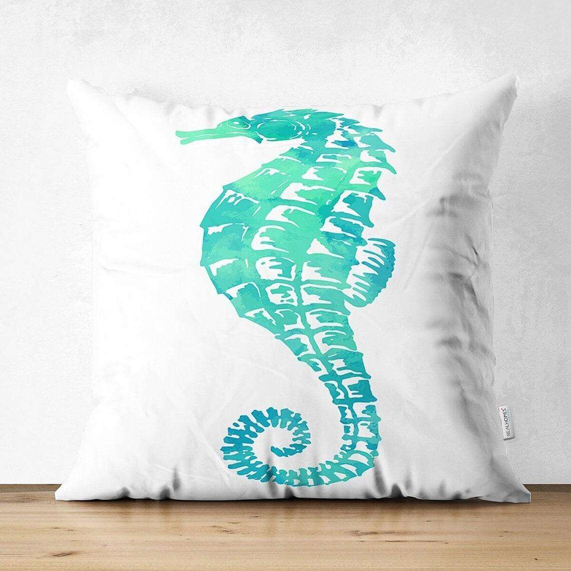 Turquoise Coral Ocean Double Side Pillow Cover 4PC Soft Decorative Square Cushion Case Pillowcase for Bedroom Livingroom Sofa Couch Chair