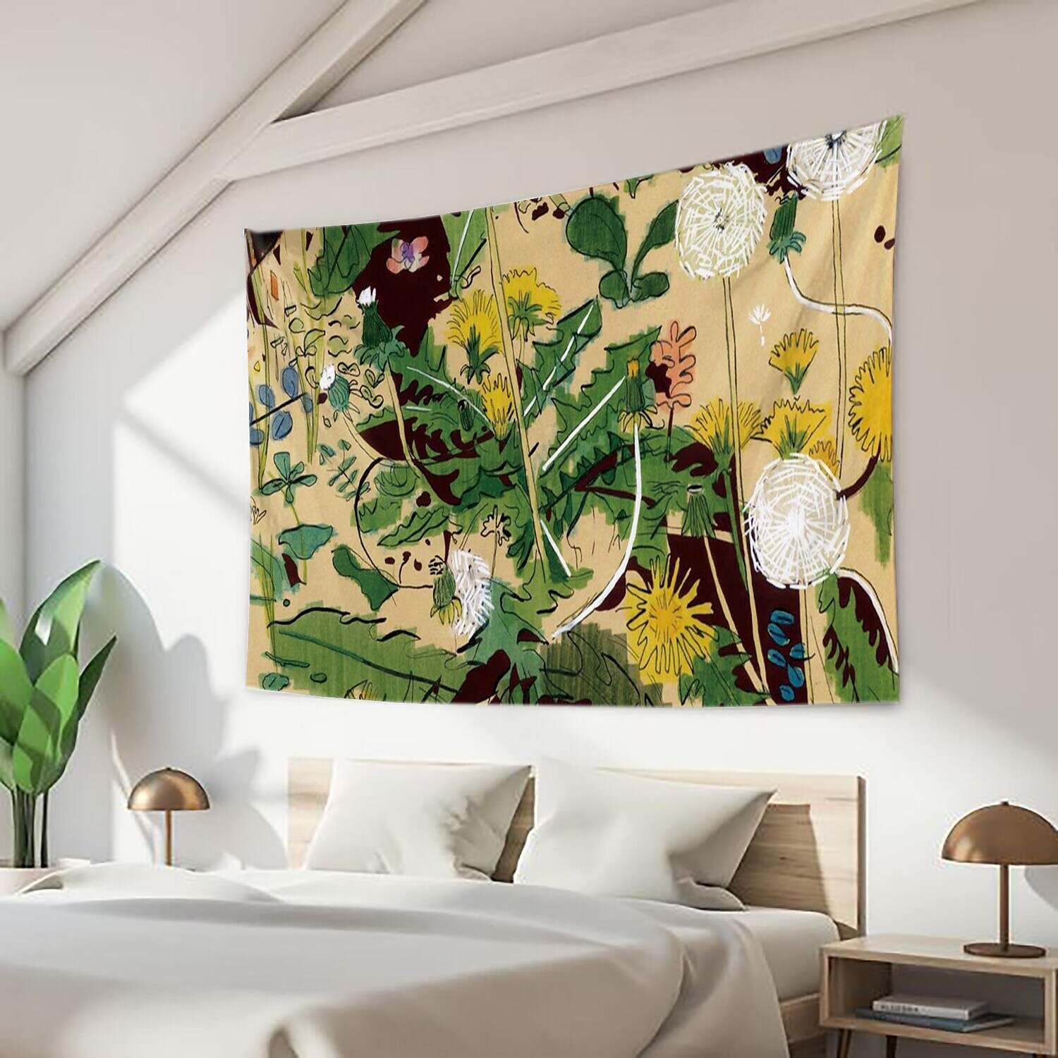 Floral Wall Tapestry Art Decor