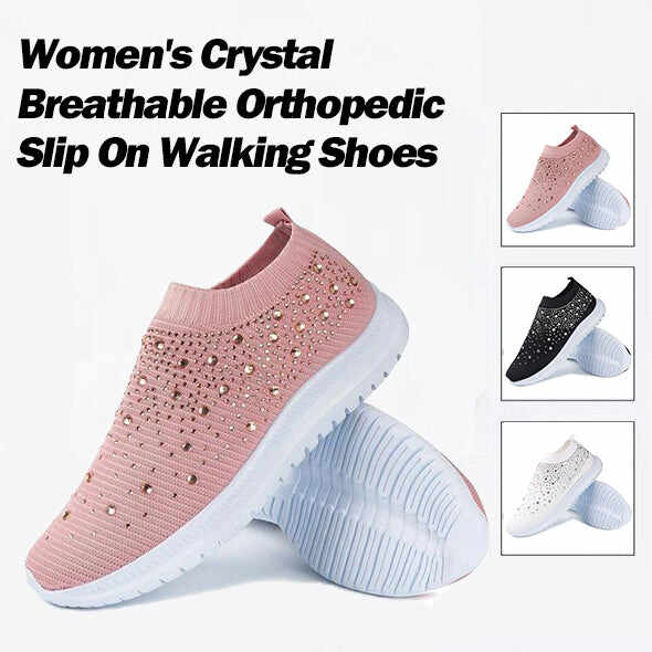 CRYSTAL BREATHABLE ORTHOPEDIC WALKING SHOES