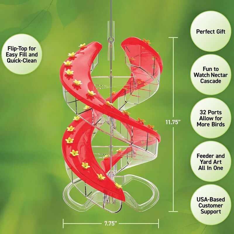 Last Day Promotion 50% - DNA Helix 32-Port Hummingbird Feeder