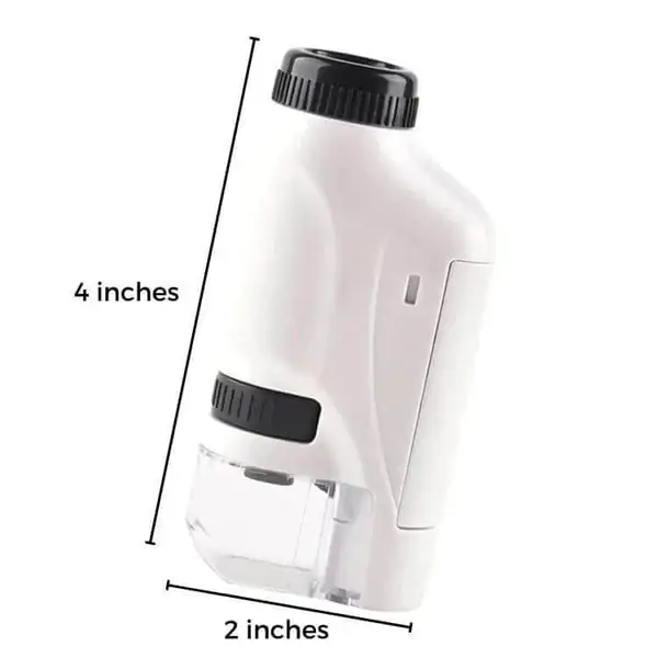 Kid's Portable Pocket Microscope With Adjustable Zoom 60-120x