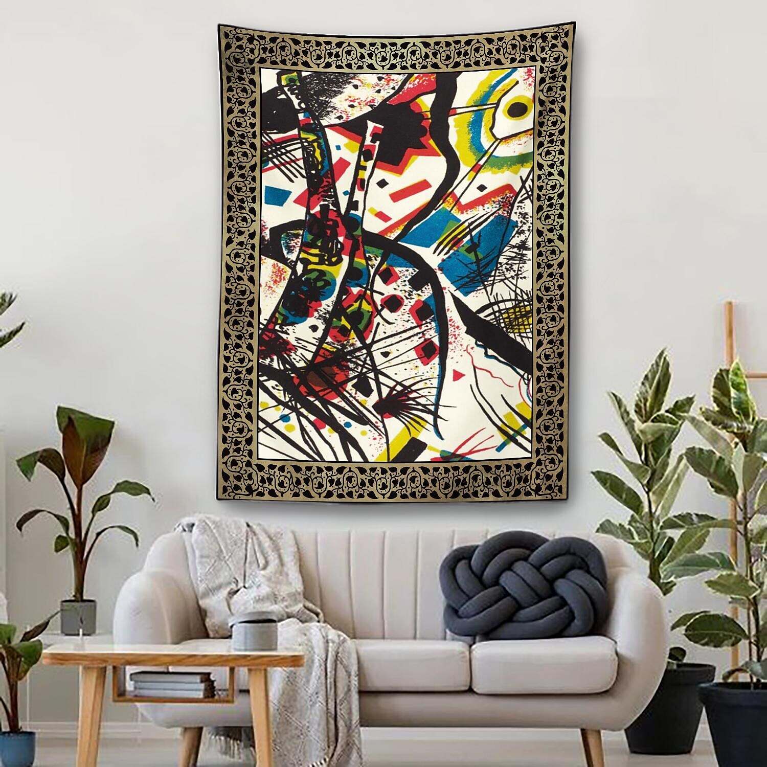 Wassily Kandinsky Famous Painting Wall Tapestry Art Decor