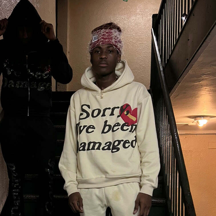 Sorry,I've been damaged print hoodie