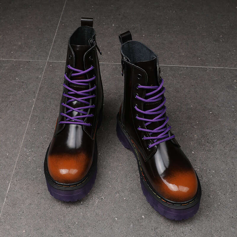 Fashion Trend Platform Leather Boots