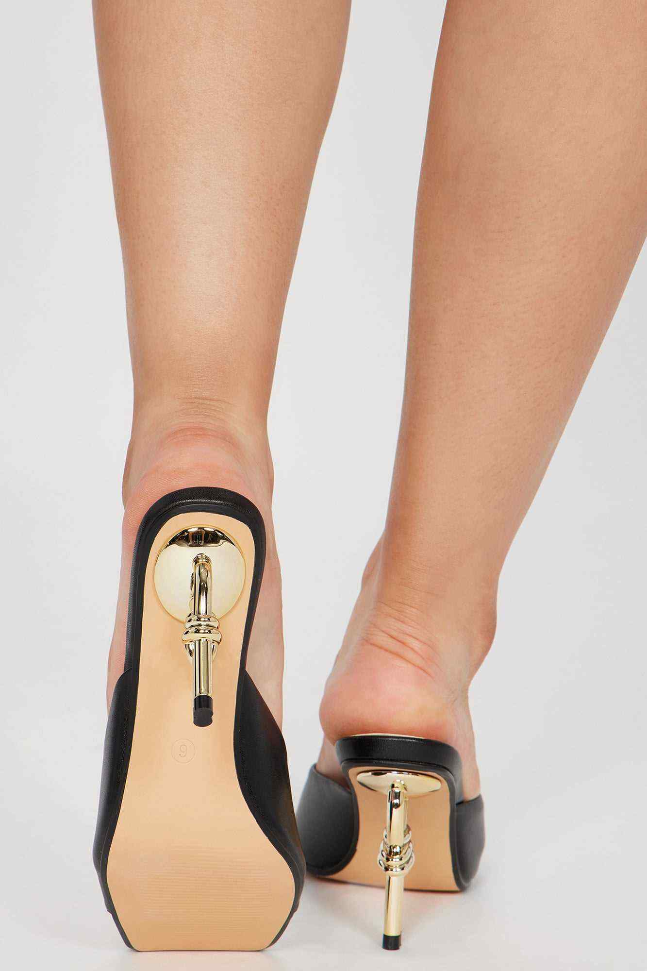 Making My Way Up Heeled Sandals   Black