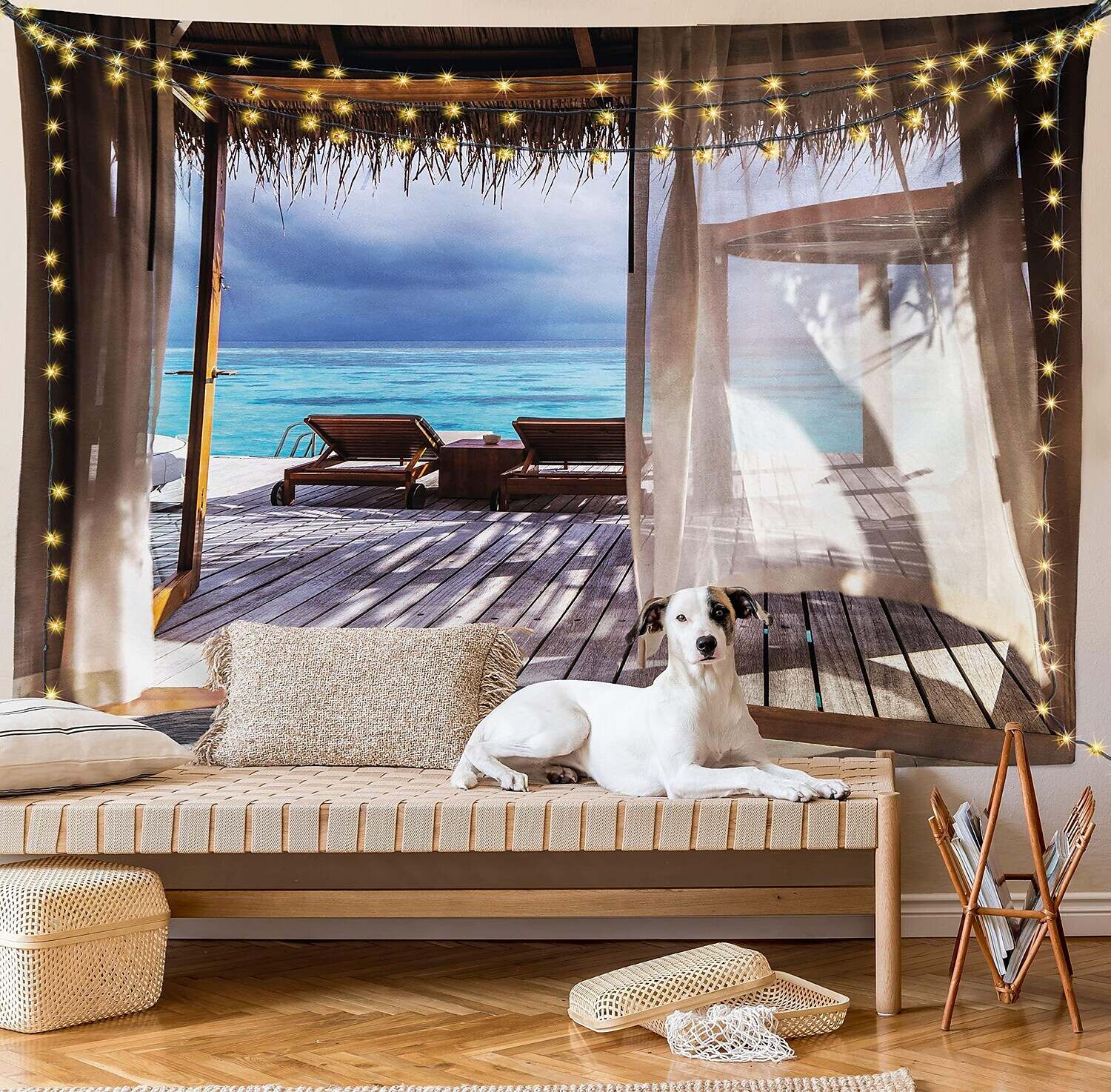 Beach Theme Wall Tapestry Art Decor Photograph Backdrop