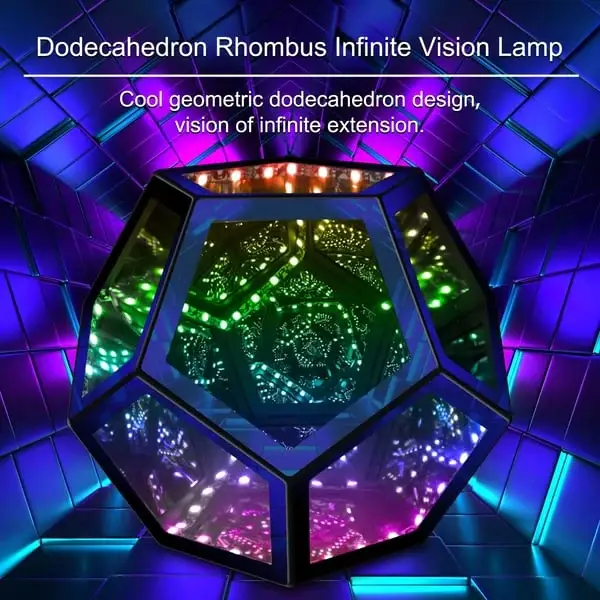 ✨The InfiniteX Dodecahedron Color Art Light- A visual feast through dimensions🎁(Free Worldwide Freight)