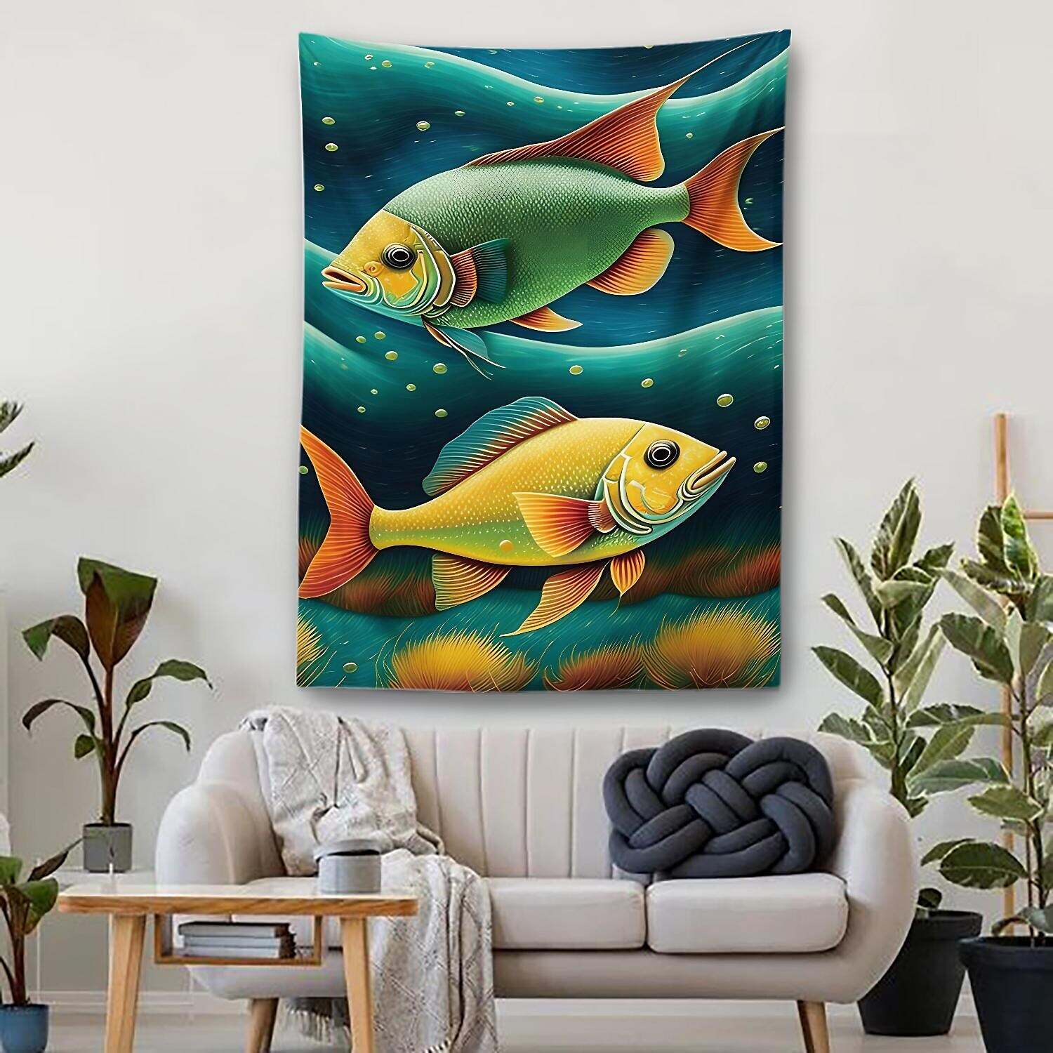 Ocean Fish Wall Tapestry Art Decor