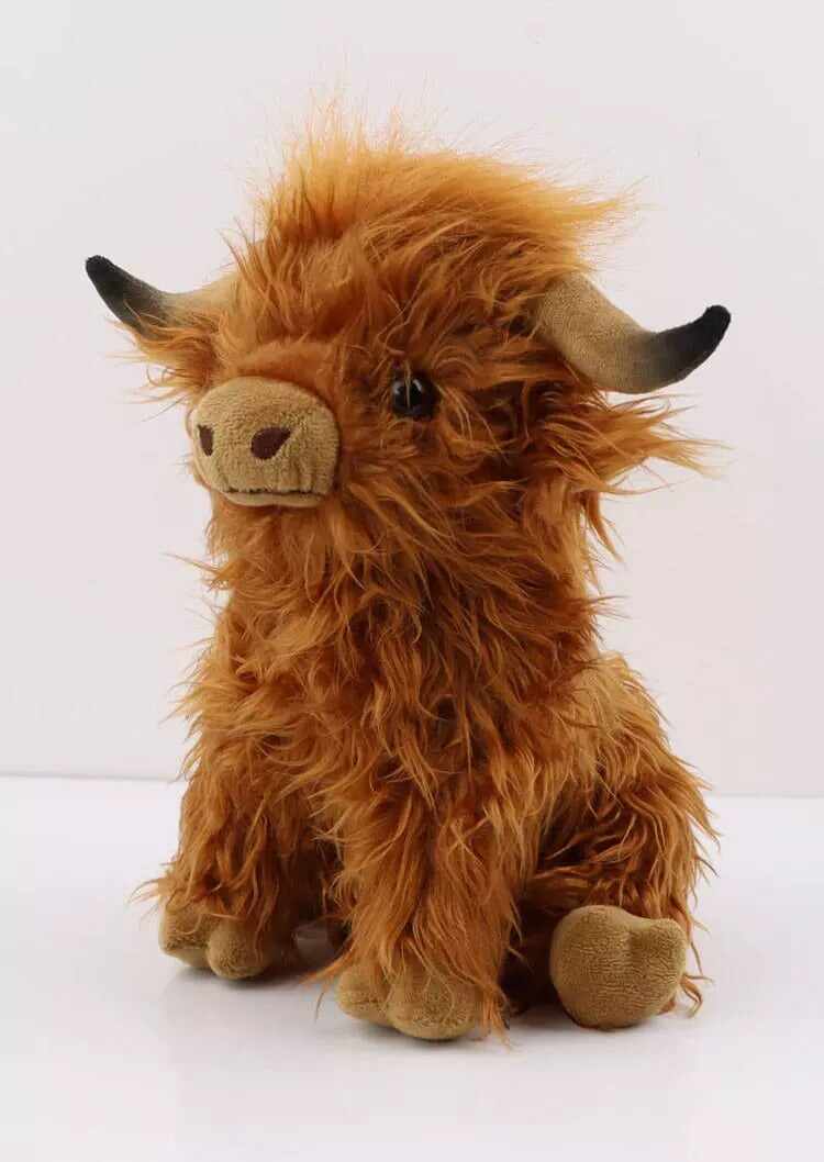 2023 BESTEco-Friendly Scottish Highland Cow Soft Plush Toy