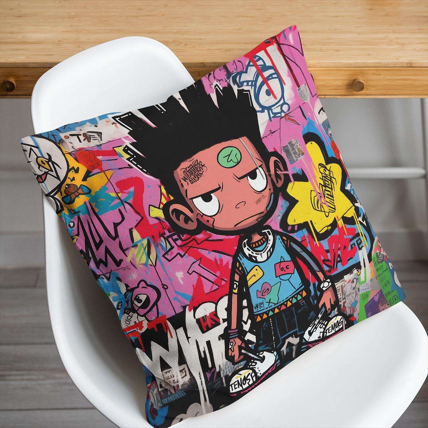 Graffiti Boy Pillow Cover 1PC