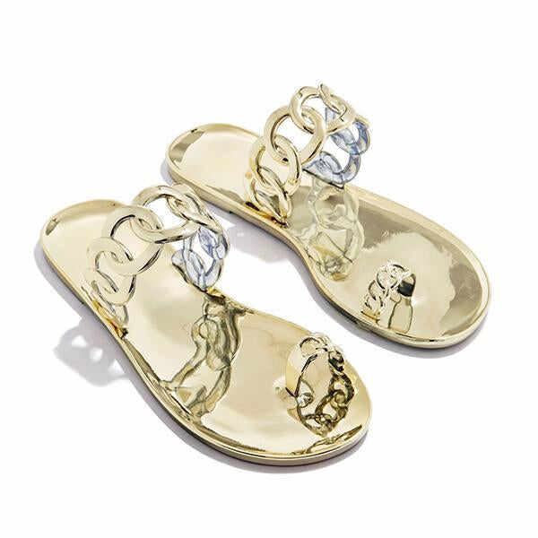 Casual Toe Loop Detailing Jelly Sandals