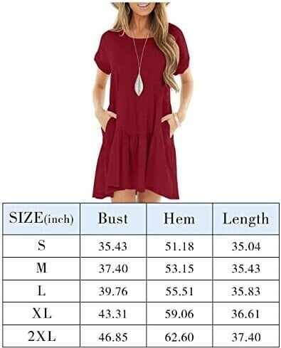 Round neck short sleeve large hem mid-length dress