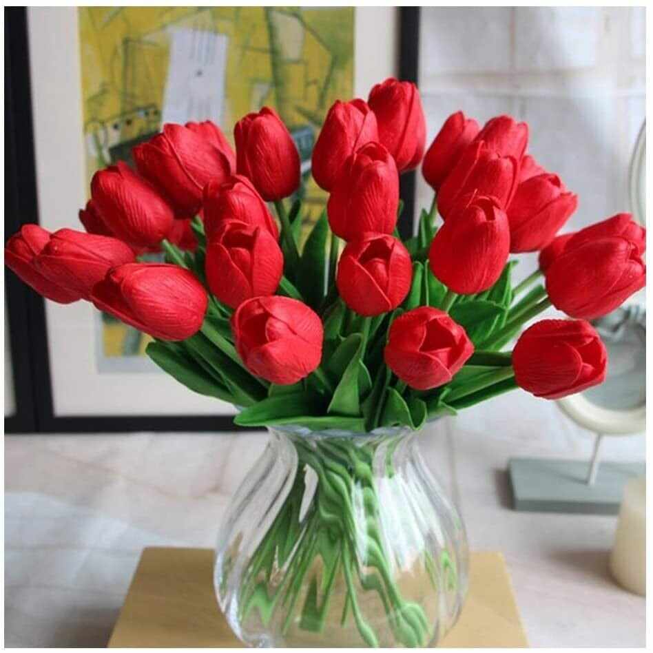 LAST Day Sale-70off-High Quality Artificial Latex Tulips