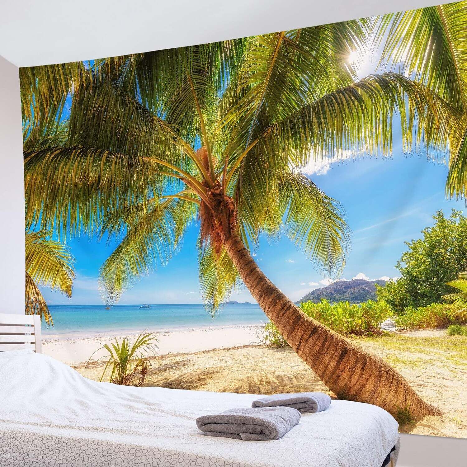 Beach Theme Wall Tapestry Art Decor Photograph Backdrop