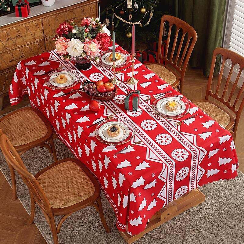 Christmas Decoration Rectangle Tablecloth