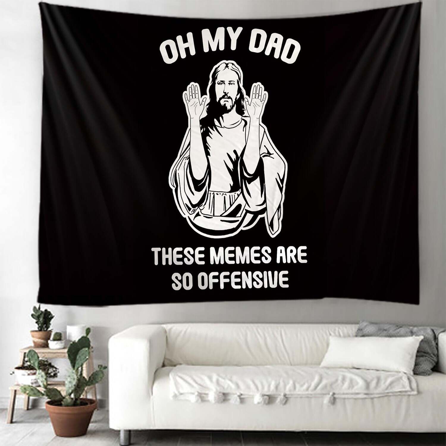 Funny Large Wall Tapestry Jesus Art Decor