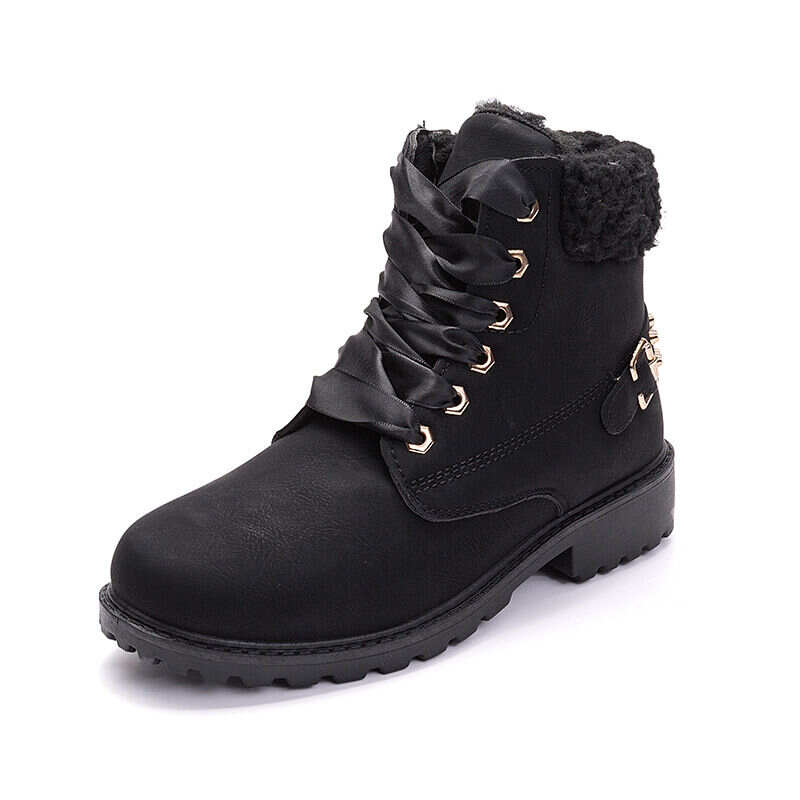 Women's Waterproof Lace Up Ankle Boots