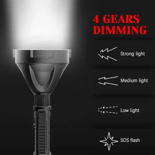 ⏰Last Day Promotion 49% OFF - Rechargeable Handheld Spotlight Flashlight