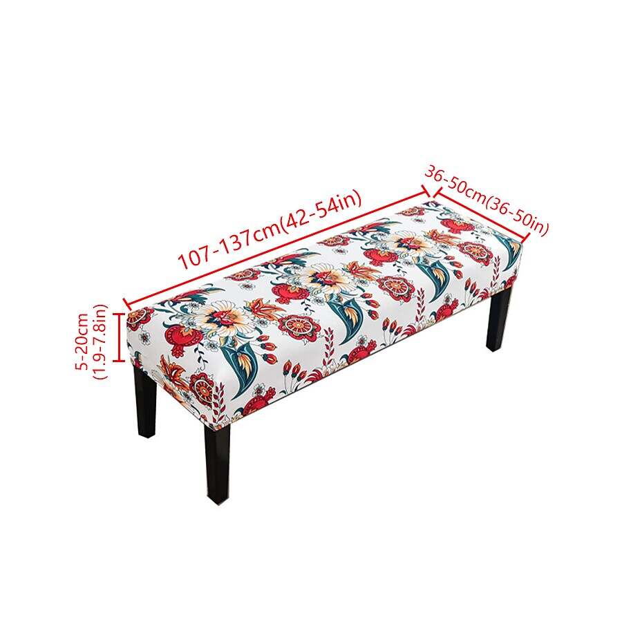 Dining Bench Cover High Stretch Bench Seat Furniture Protector