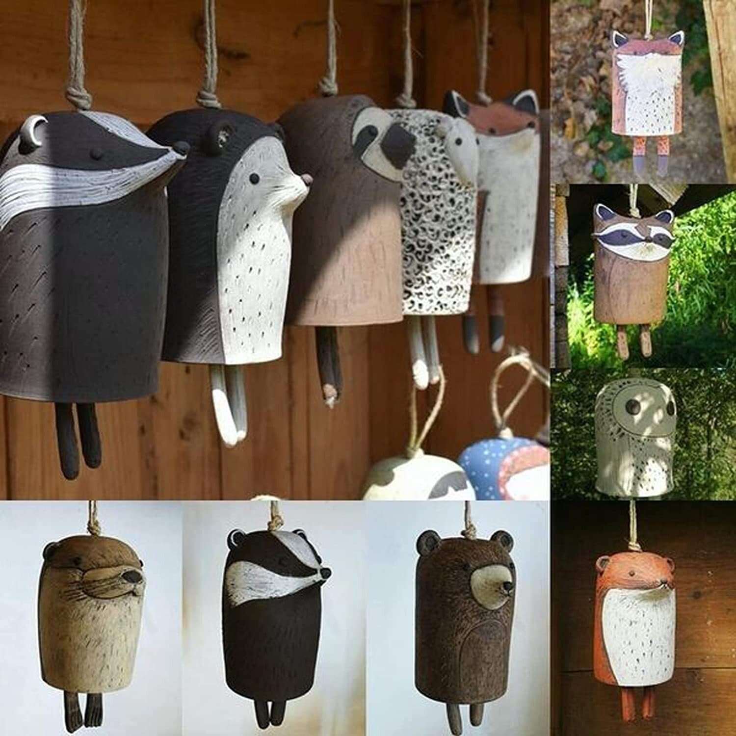 Beautiful Rustic Animal Wind Chimes,Boho Handmade Garden Decor Gift(Buy 3 Free Shipping)