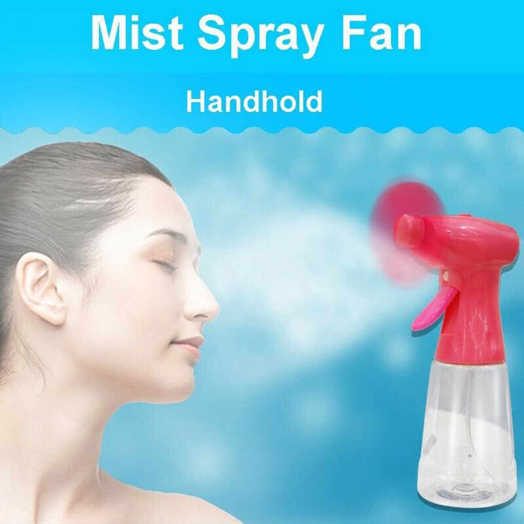 Mini Fan with Nebulizer Water Spray Portable Battery Sprayer