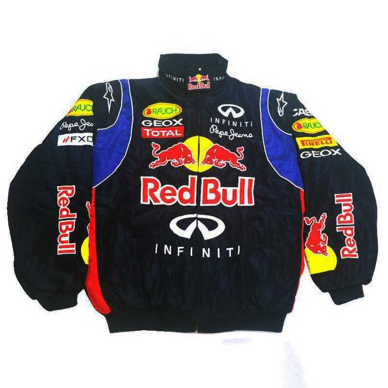 NASCAR Racer Racing Red Bull Jacket Vintage Bomber