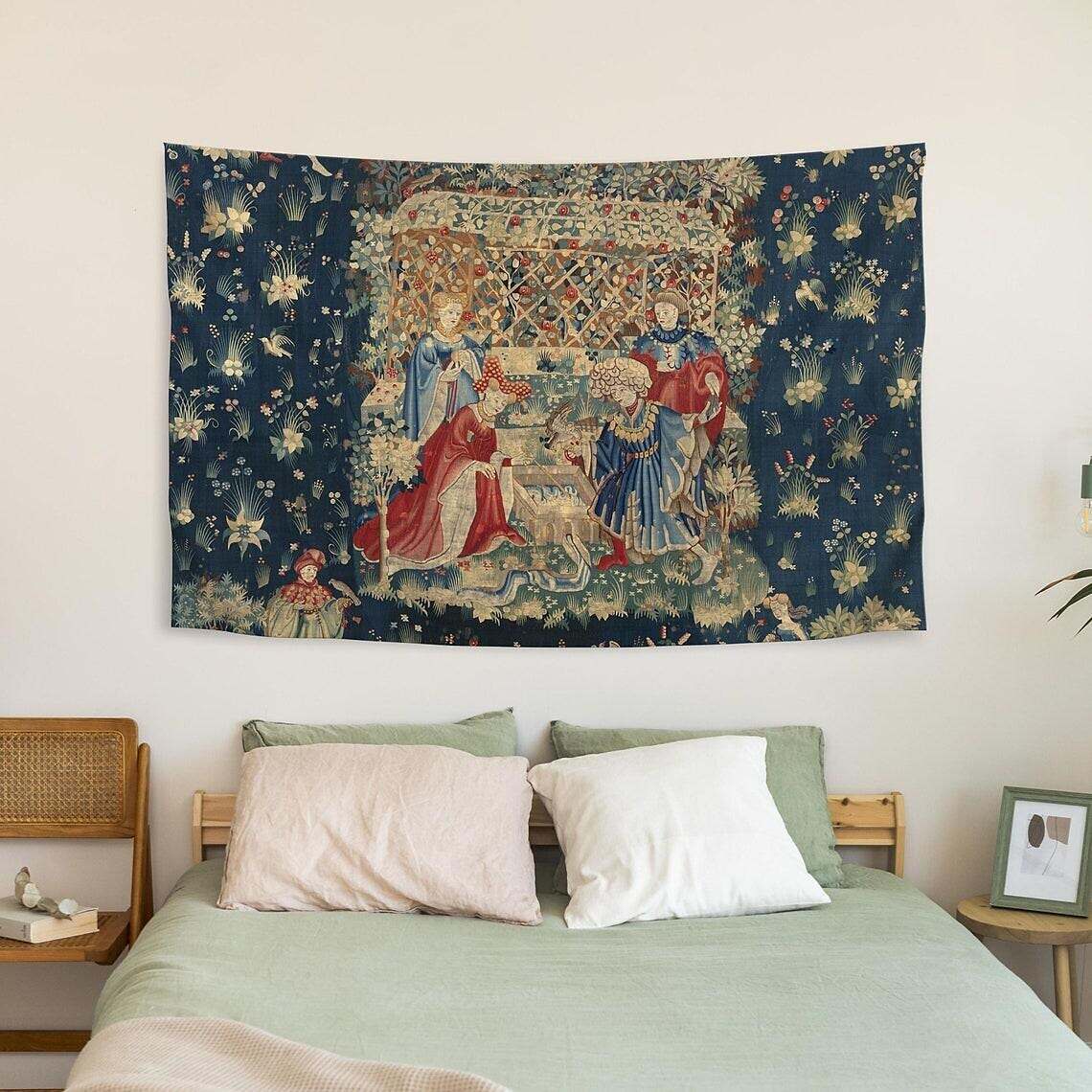 Medieval Painting Wall Tapestry Victoria Art Decor