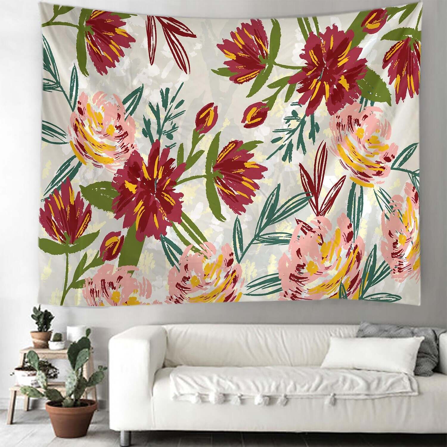 Floral Large Wall Tapestry Art Decor Photograph Backdrop