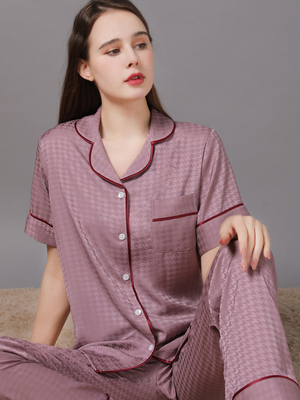 Regular Sleeve Others Casual Plain Regular Fit Matching Couple Pajama Set