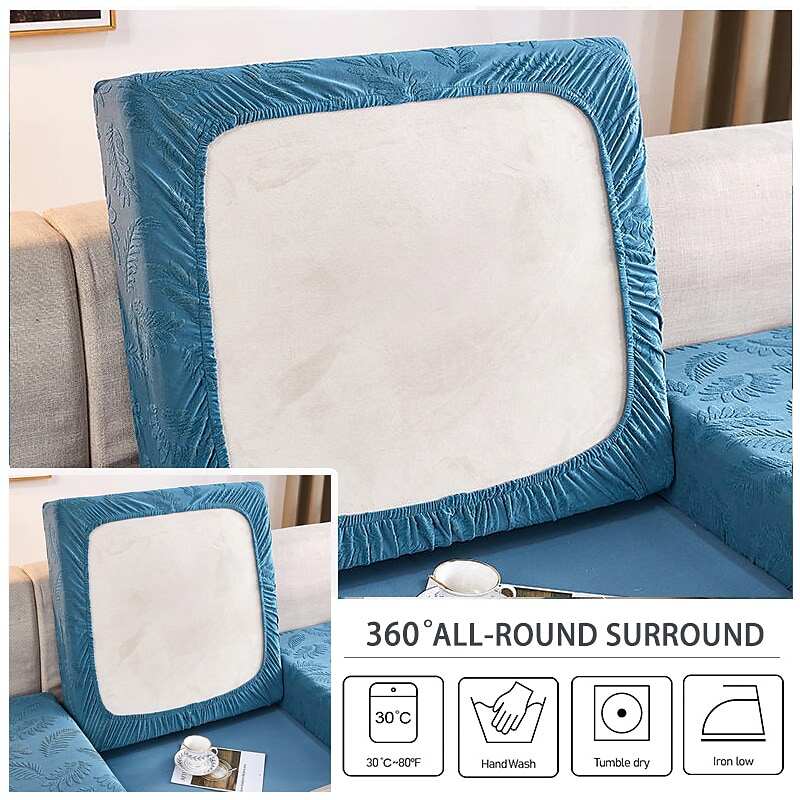 Jacquard Elastic Sofa Seat Cushion Cover