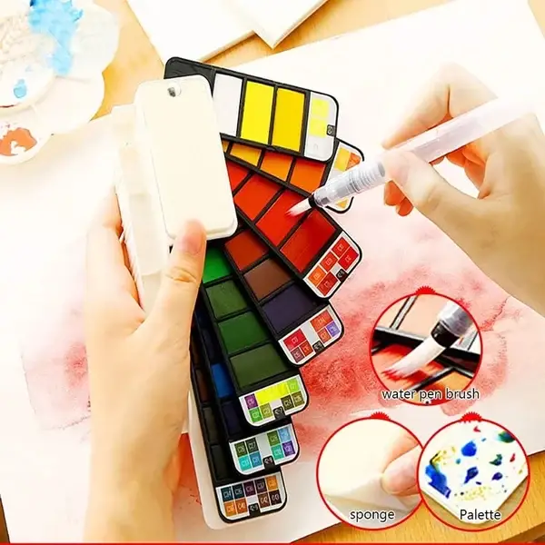 🔥Last Day Promotion 49% OFF -- Handy Watercolor Travel Kit