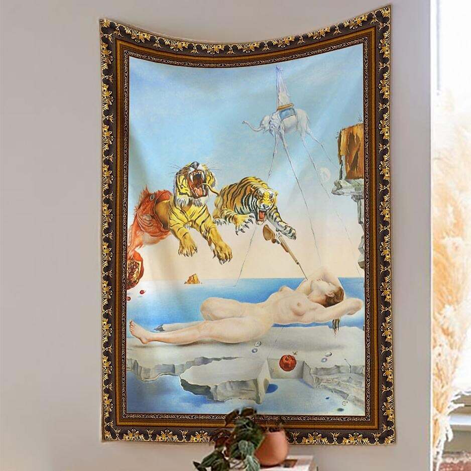 Salvador Dali Wall Tapestry Art Decor Famous Painting Style