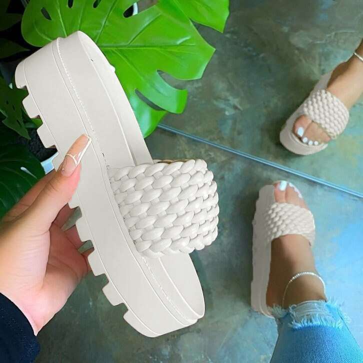 Women's Sandals Summer Flat Shoes 2023 Female Casual Wedge Slides Sandal Woman Platform Shoes Ladies Outdoor Beach Footwear