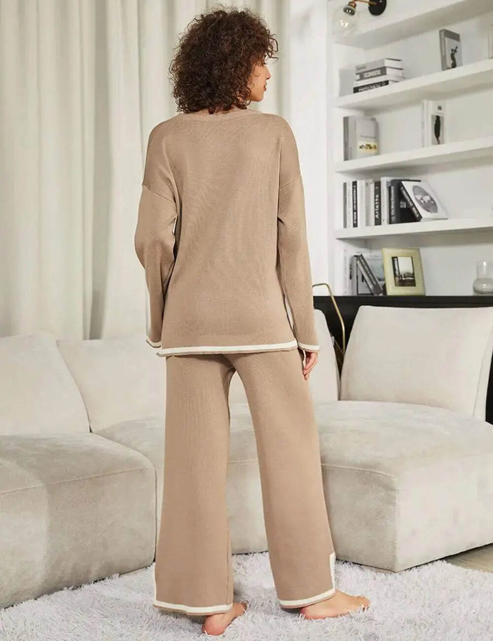 Hot Sale 50% Off- Classy Elastic Knit Lounge Set (Buy 2 Free Shipping)