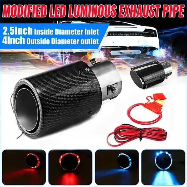 🔥Last Day Promotion 48% OFF 🔥Car fire flame LED exhaust tip