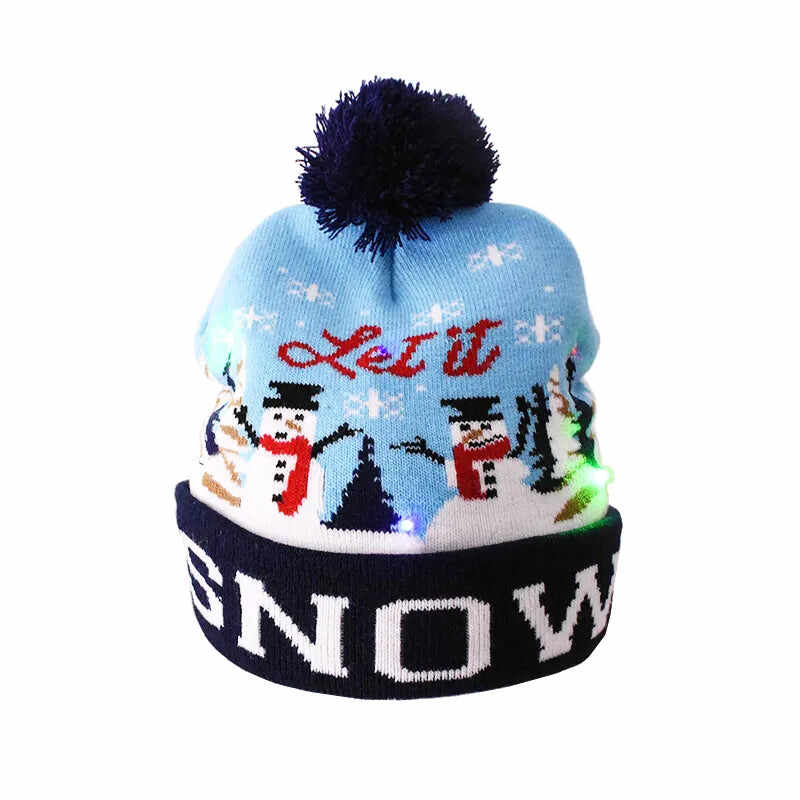 Early Christmas Sale 50% OFFChristmas Theme LED Beanies - Buy 4 Get 1 Free