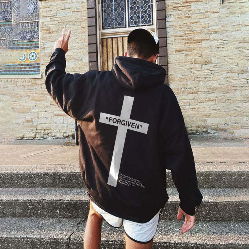 Romans 5:8 Print Hoodie