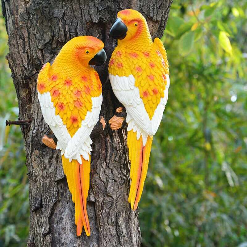Resin Parrot Bird Statue