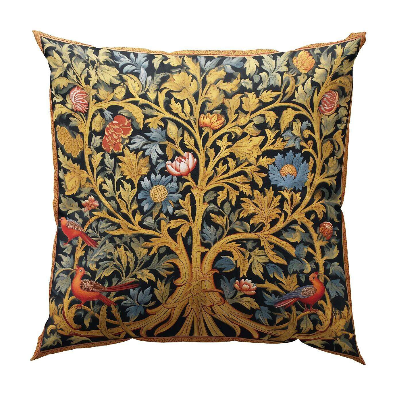 Tree of Life Double Side Pillow Cover 4PC Soft Decorative Square Cushion Case Pillowcase for Bedroom Livingroom Sofa Couch Chair