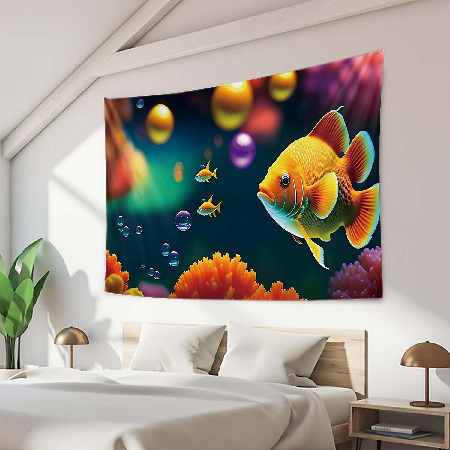 Ocean Fish Wall Tapestry Art Decor