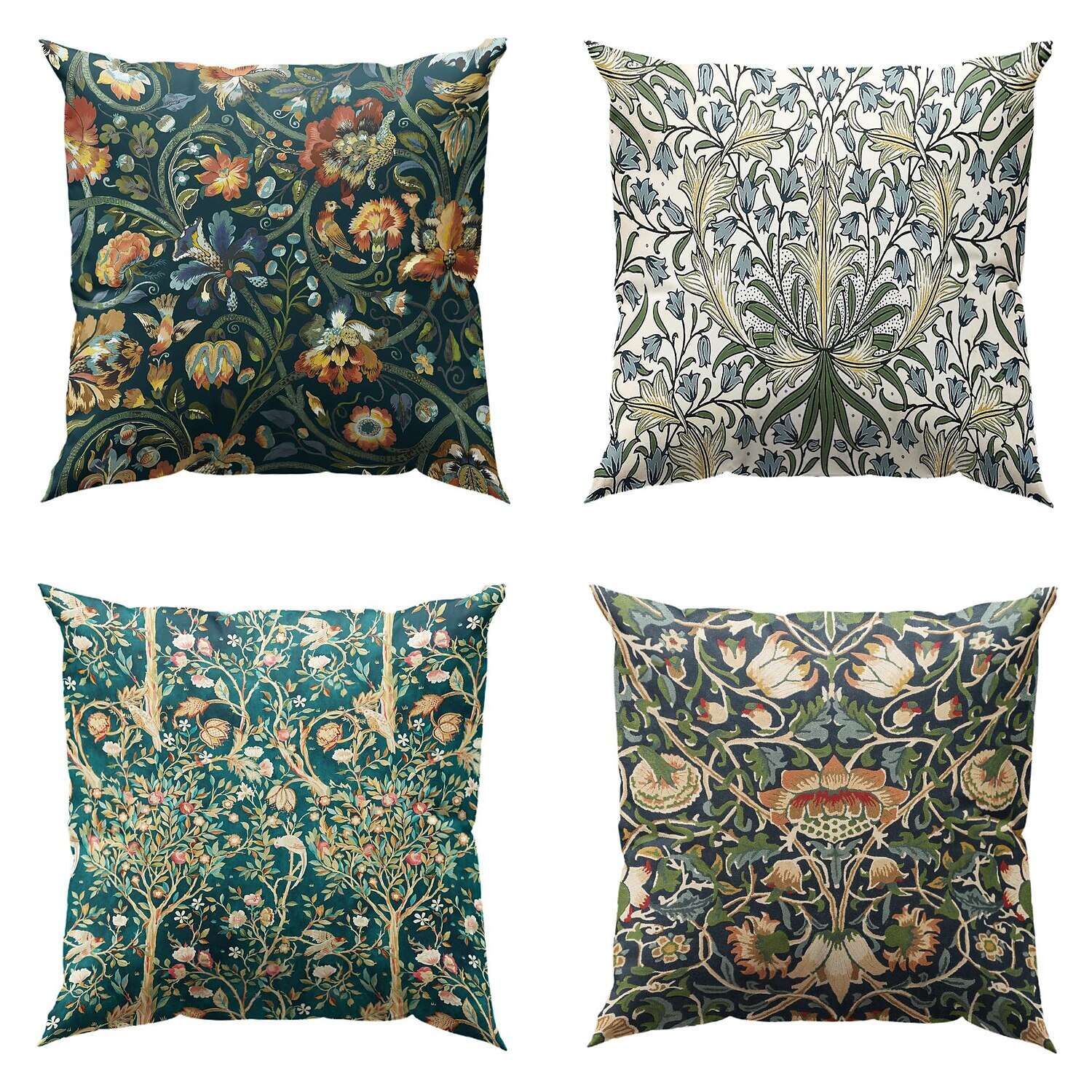 William Morris Double Side Pillow Cover 4PC