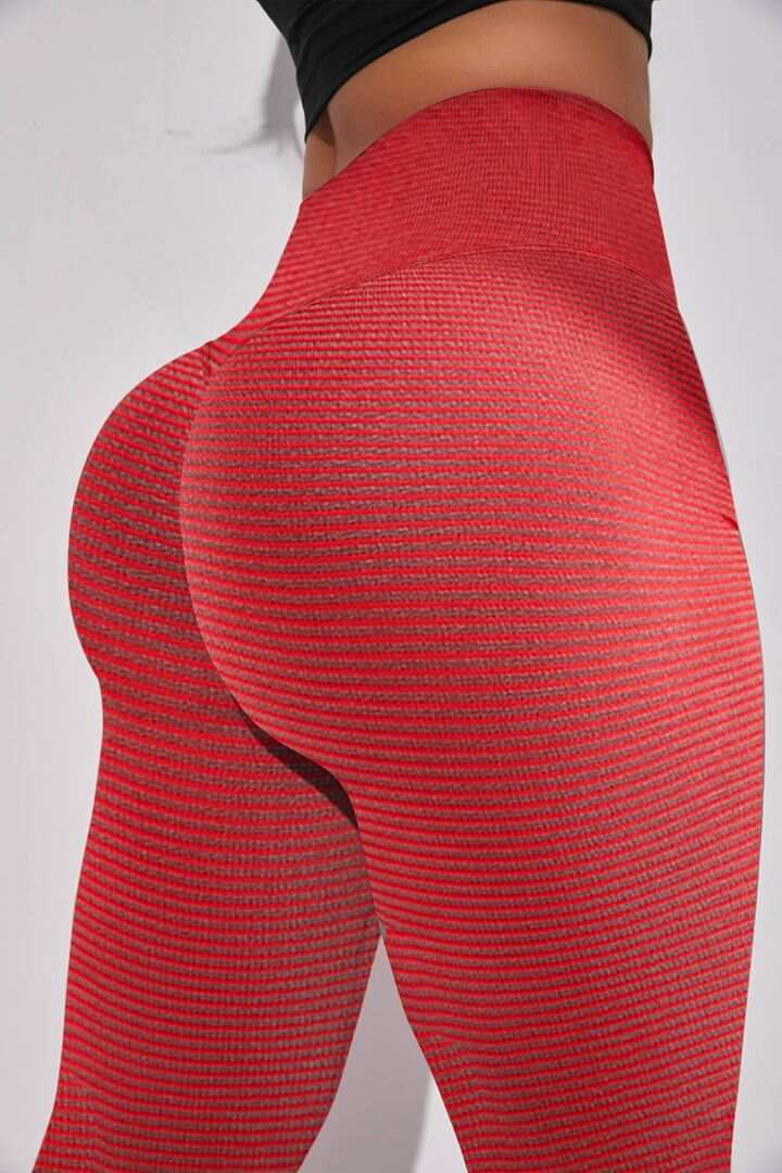 Stripe Scrunch Butt Sports Leggings