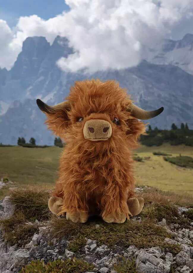 2023 BESTEco-Friendly Scottish Highland Cow Soft Plush Toy